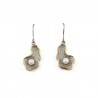 Earrings silver with pearls NATURE