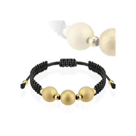 Bracelet with gold balls