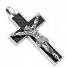 Black Carbon Fiber Cross Pendant