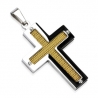 Gold IP Cross Pendant