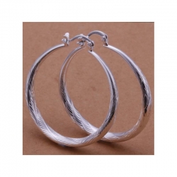 Hoop Silver Plated Earrings