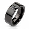 Black IP Band Ring