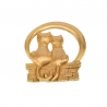 Brooch TWO CATS