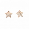 Enameled Star Earrings