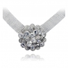 Collana Fiore Grande con Cristalli