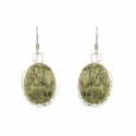 Serpentine Stone Earrings