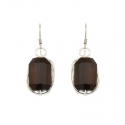 Black Agate Stone Earrings