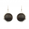 Black Agate Stone Earrings