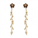 Earrings Flower and Pearls