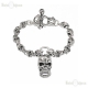 Sterling Silver Skull Bracelet