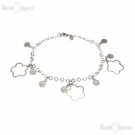 Silver Flower Bracelet