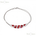 Red Crystals Balls Bracelet