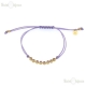 Bracciale Corda Viola CZ