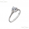 Solitaire Round CZ Ring