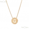 Necklace with initials letter