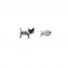 Earrings Cat and fish