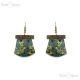 Decoupage Wood Earrings