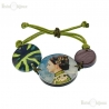 Fujishima Takeji Decoupage Cord Bracelet