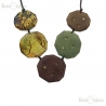 Collana Decoupage e Legno