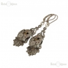 Clockwork Earrings - Silver Victorian Revival Setting