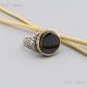 Anello Argento Onice Nera