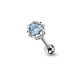 Corona Vintage e Grande CZ Barbell Piercing