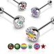 Logo Pavè Semisfera Barbell Piercing