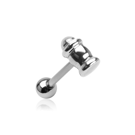 Martello Top Barbell Piercing