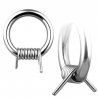 Barbed Wire Captive Bead Ring Piercing