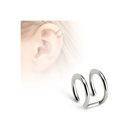 Double Closure Ring Non-Piercing Cartilage 'Clip-On'