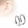 Double Closure Ring Non-Piercing Cartilage 'Clip-On'