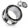 Screw-Fit Multi Gem Rim Tunnel Plug 