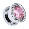 Faceted CZ Center with Multi-Gemmed Tunnel Plug