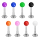 Solid Color Acrylic Balls Labret Piercing