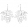 Laser Cut Maple Leaf Dangle Earring