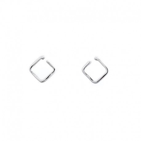 Earrings Silver square