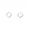 Earrings Silver square