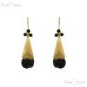 Onyx and Silk Earrings