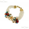 Bracciale Farfalla in Seta e Pietre