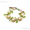Silk Multicolor Brass Bracelet
