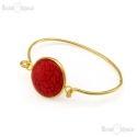 Bracciale Rigido Turchese Rosso