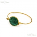 Bracciale Rigido con Malachite