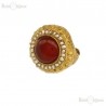 Carnelian and Pearls Ring