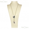 Swarovski Butterfly and Beads Necklace