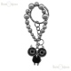 Large Crystals Eyes Owl Pendant Keychain