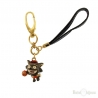 Fox Enamel Gold Plated 18k Pendant Key Chain