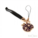 Ladybug Enamel Gold Plated 18k Pendant Key Chain