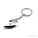 Broken Heart Letter Key Chain