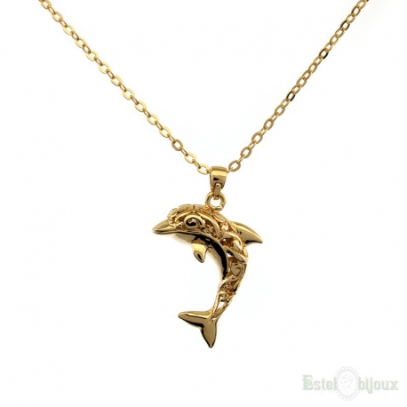 Gold Dolphin Necklace