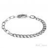 Two Types Chain Sterling Silver 925 Bracelet
